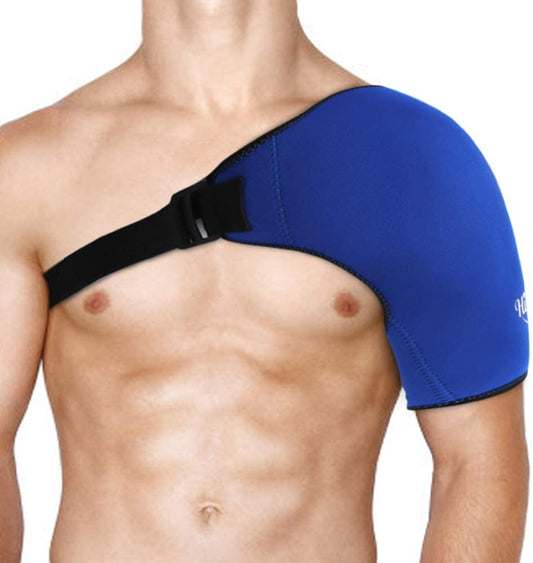 Adjustable Shoulder Ice Pack Wrap for Rotator Cuff Therapy – Reusable Hot/Cold Gel Pack for Pain Relief, Tendonitis, and Post-Operative Recovery